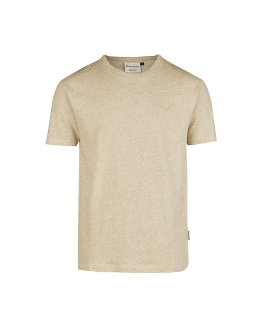 CLEPTOMANICX T-Shirt Ligull Summer mit toller Stickerei auf der Brust in Natural für Herren