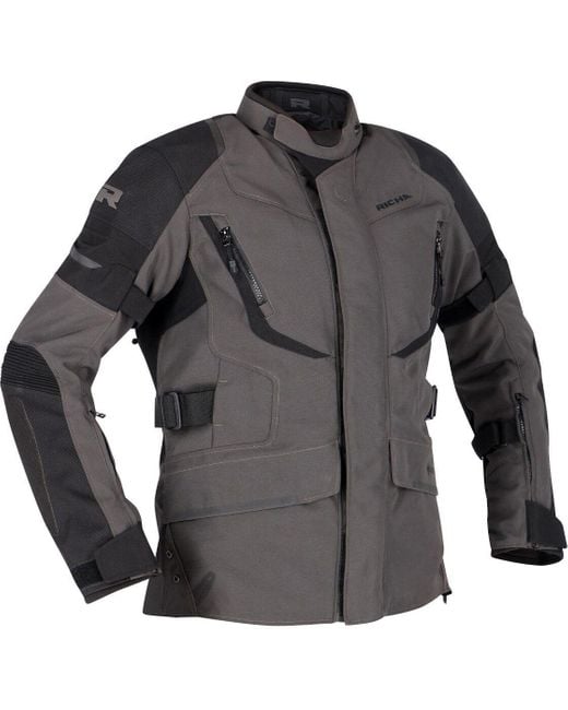 Richa Gray Motorradjacke Cyclone 2 Gore-Tex wasserdichte Motorrad Textiljacke