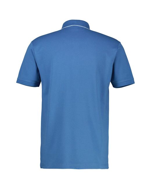 Lerros Poloshirt mit Logo Stickerei in Blue für Herren