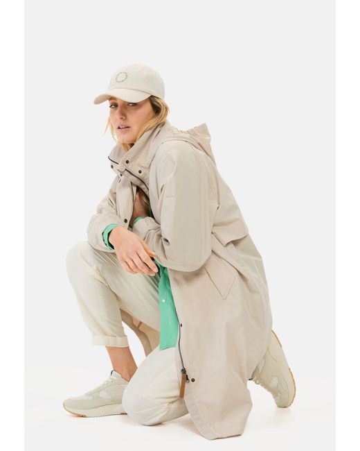 Camel Active Green Langmantel mit integrierter Kapuze