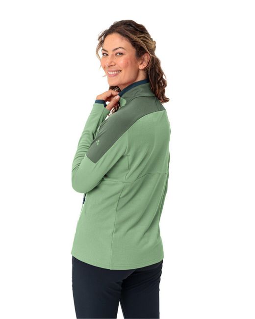 Vaude Green Outdoorjacke Women's Elope Fleece Jacket II (1-St) warme, atmungsaktive Fleecejacke