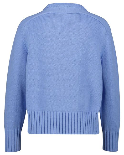 Marc O' Polo Blue Strickpullover aus Bio-Baumwolle Relaxed Fit (1-tlg)