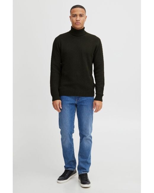 Solid Rollkragenpullover SDClive RN in Black für Herren