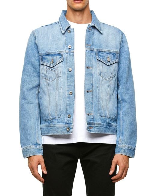 DIESEL D-BRAY GIACCA 0IATV Jacke Jeansjacke in Blue für Herren