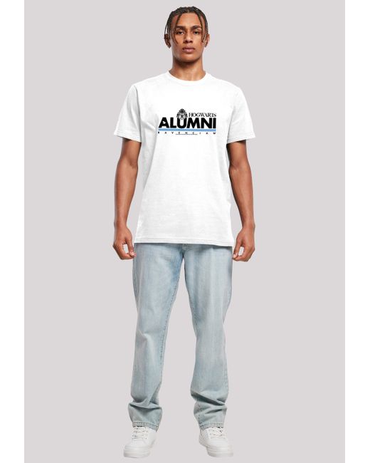 F4NT4STIC T-Shirt Harry Potter Hogwarts Alumni Ravenclaw ,Premium Merch,Regular-Fit,Basic,Bedruckt in White für Herren