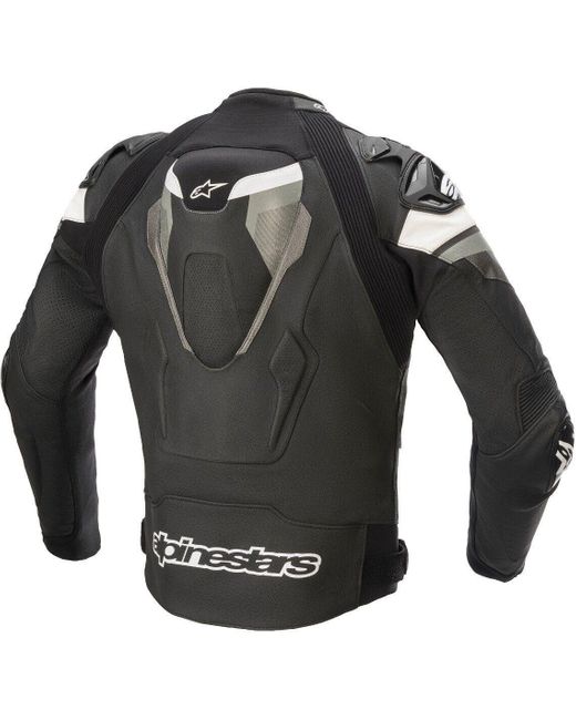 Alpinestars Motorradjacke Atem V4 Motorrad Lederjacke (wasserdicht) Perforiert in Black für Herren