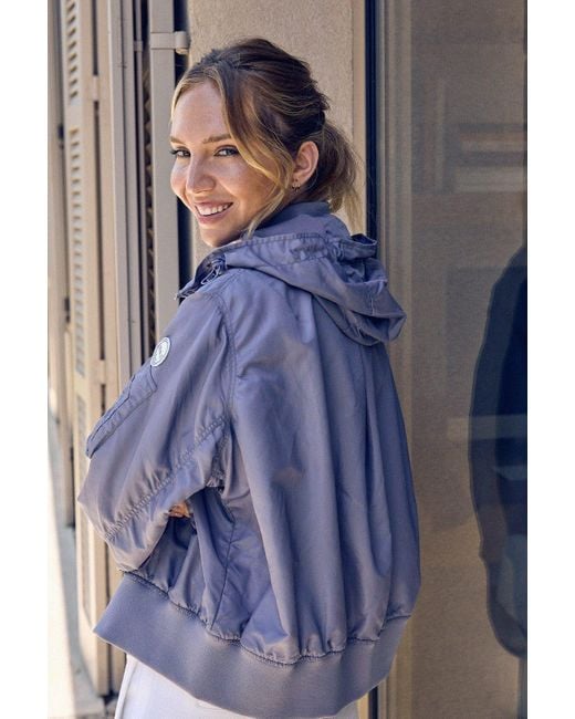 BLONDE No. 8 Blue Bomberjacke Creek mit Kapuze