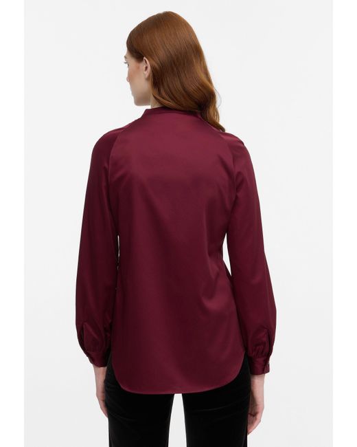 Eterna Red Satinbluse