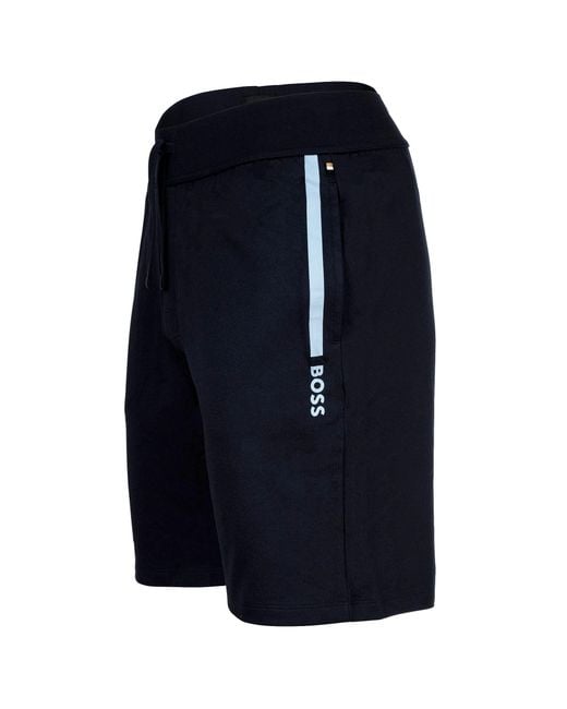 Boss Sweatshorts Baumwolle Authentic Shorts in Blue für Herren