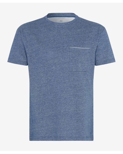 Brax T-Shirt STYLE.TIMMY in Blue für Herren