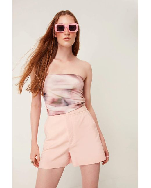 No Matter What Pink Blusentop Kurze Bluse