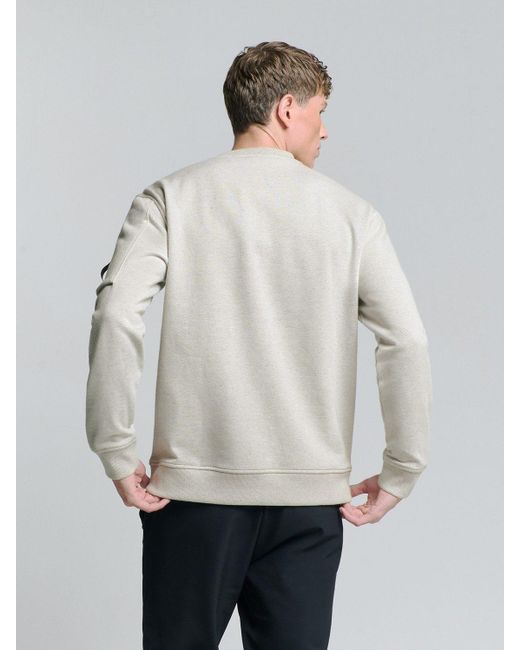 No Excess Rundhalspullover Sweater Crewneck Melange in Gray für Herren