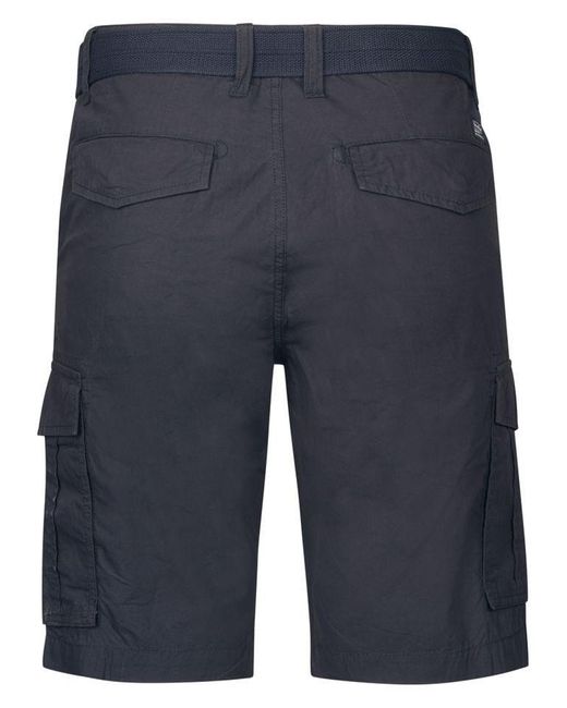 Petrol Industries Cargoshorts – Cargo Shorts mit Gürtel in Blue für Herren