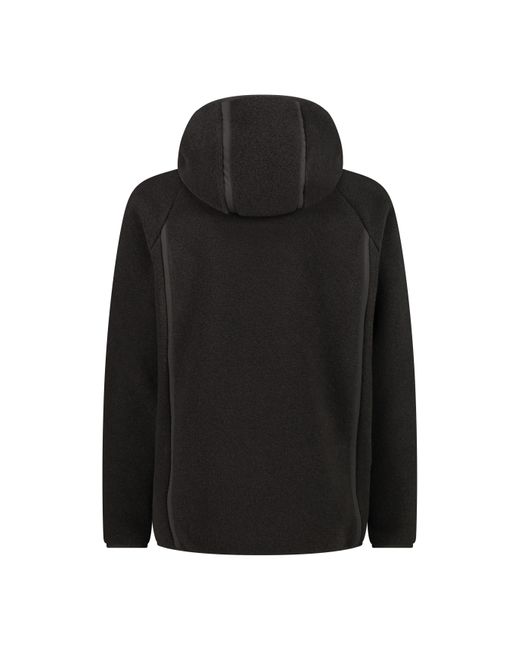 CMP Fleecejacke MAN JACKET FIX HOOD 34M0557 in Black für Herren