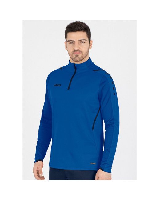 JAKÒ Fleecepullover Ziptop Challenge 8621 in Blue für Herren