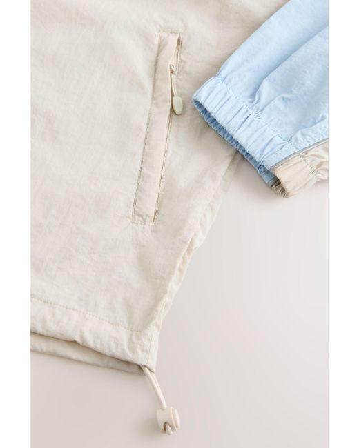 Next White Laufjacke Windbreaker-Jacke mit Farbblock-Design zum Laufen (1-St)