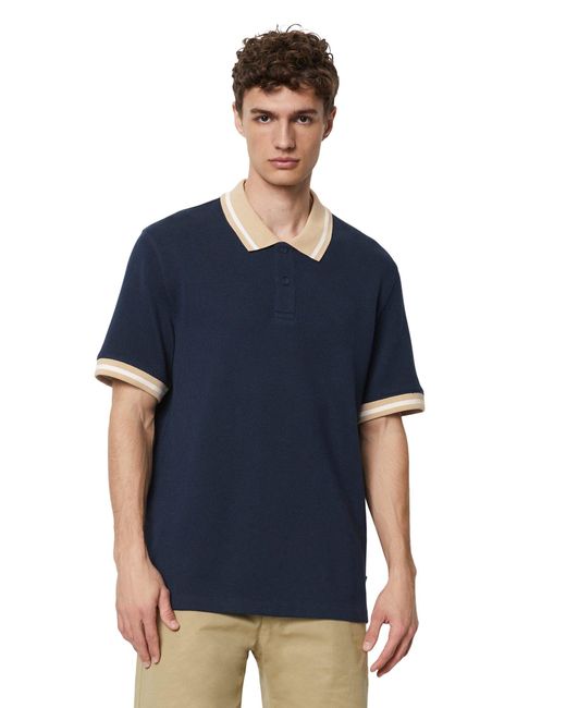 Marc O' Polo Poloshirt aus reiner Bio-Baumwolle in Blue für Herren