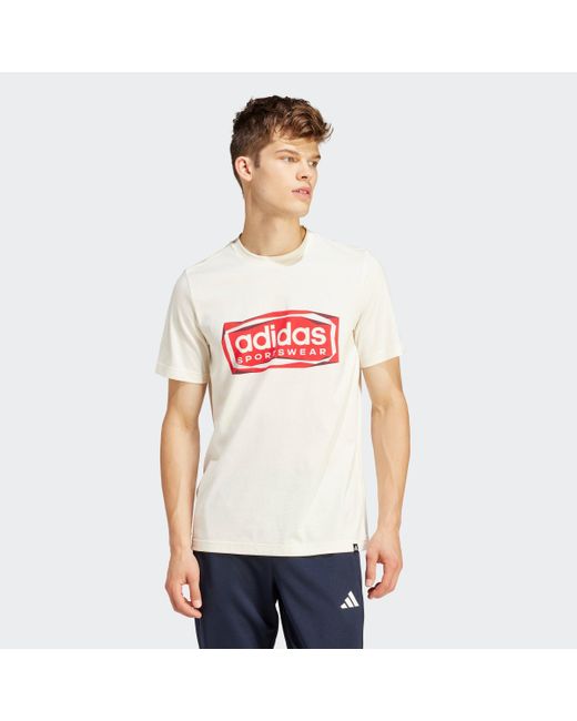 Adidas T-Shirt M FLD SPW LOGO in White für Herren