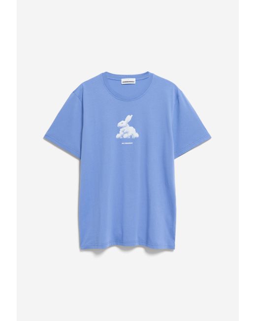 ARMEDANGELS Print-Shirt AADONI RAABIT CLOUD (1-tlg) empty in Blue für Herren