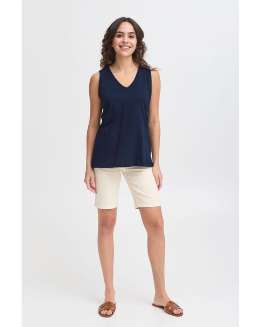Fransa Blue Shirttop FRDALIA