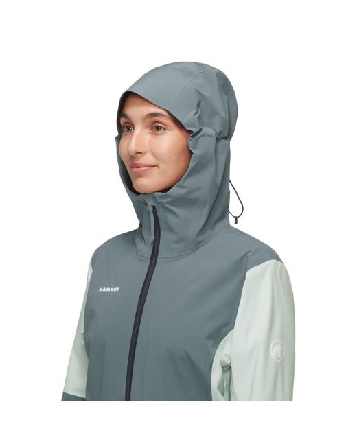 Mammut Blue Funktionsjacke Linard Guide HS Hooded Jacket , Hardshell-Jacke