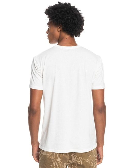 Quiksilver T-Shirt Silver Lining in White für Herren