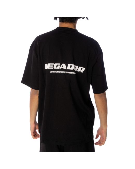 PEGADOR Colne Logo Oversized Tee T-Shirt (1-tlg) in Black für Herren