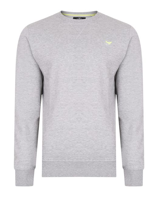 Threadbare Rundhalspullover Satsuma im schlichten Design in Gray für Herren