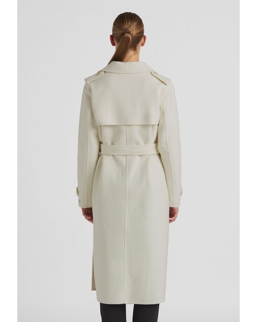Milestone White Trenchcoat MSCosmic mit Schulterklappen