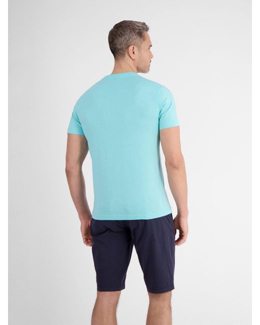 Lerros T-Shirt mit Frontprint in Blue für Herren