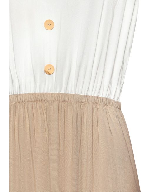 Lascana Natural Sommerkleid mit Schleifen, Strandkleid, casual