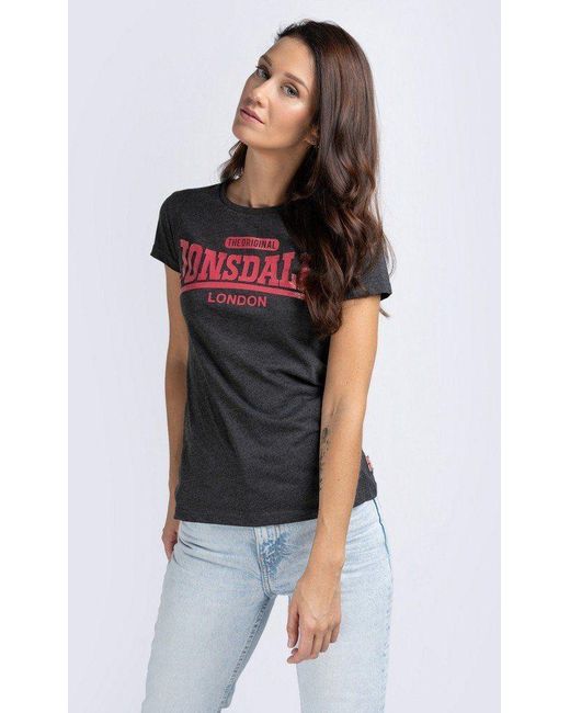 Lonsdale London T-Shirt Tulse in Schwarz | Lyst DE