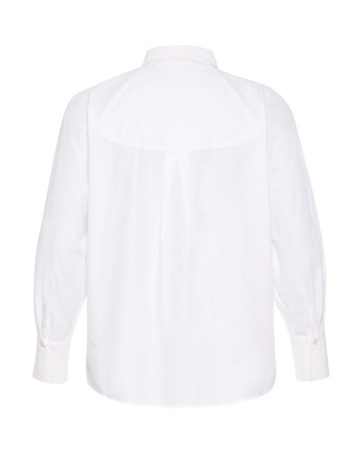 Kaffe White Langarmhemd Langarm