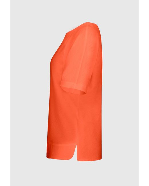 Bianca Orange Shirtbluse SAHRA mit modischem Design in cleanem Look