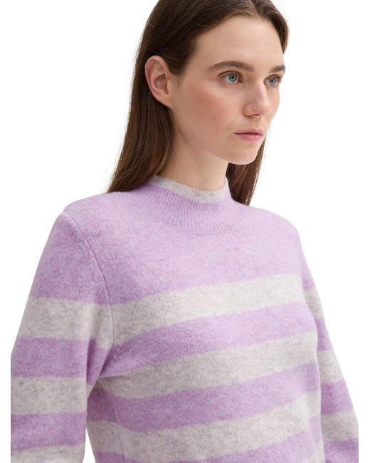Tom Tailor Pink Strickpullover cozy stripe pullover
