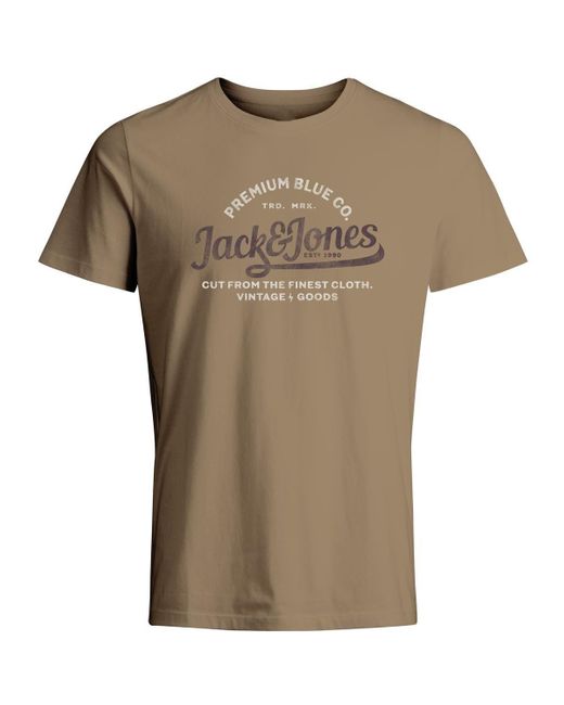 Jack & Jones T-Shirt JPRBLULOUIE SS TEE CREW NECK FST LN in Green für Herren