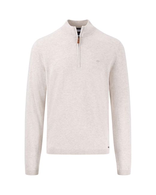 Fynch-Hatton Strickpullover in White für Herren