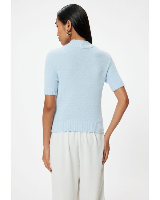 Koton Blue Kurzarmpullover Rundhalsausschnitt Regular