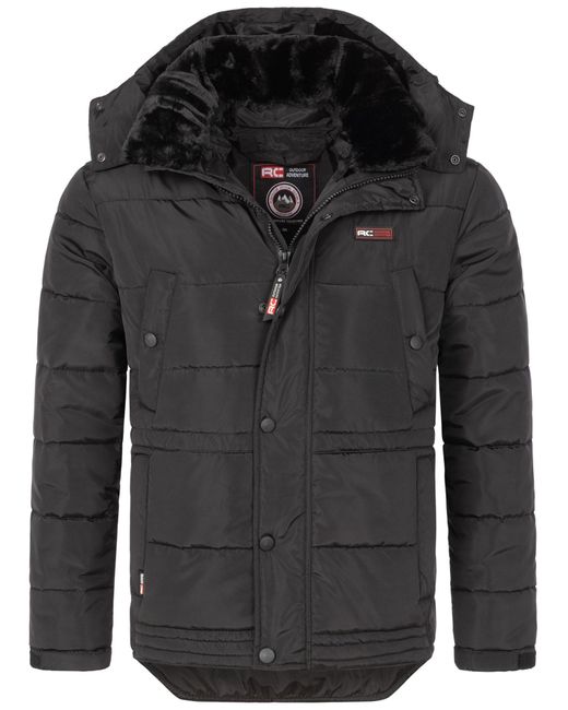 Rock Creek Winterjacke Jacke mit Kunstfellkragen H-393 in Black für Herren