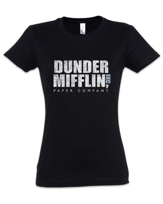 Urban Backwoods Black Print- Dunder Mifflin Inc T-Shirt Paper The Sitcom Sign Logo
