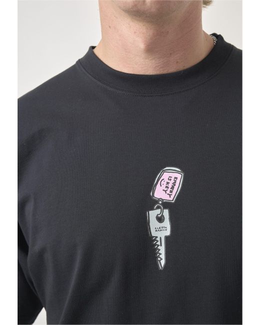 CLEPTOMANICX T-Shirt Classic Tee Empathy Locker geschnitten in Gray für Herren