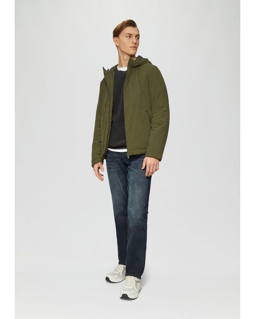 QS Allwetterjacke Wattierte Übergangsjacke mit Kapuze in Green für Herren