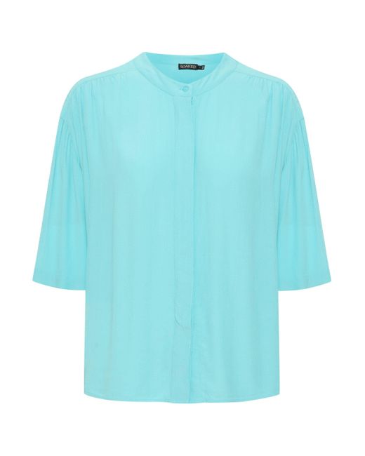 Soaked In Luxury Blue Kurzarmhemd Hemd SLLayna