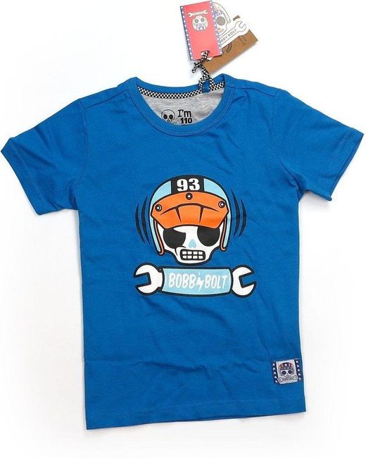 Bobby Bolt Lightning Scram T-Shirt in Blue für Herren