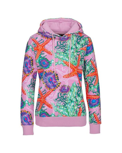 19V69 Italia by Versace Hoodie Matilda in Rot | Lyst DE