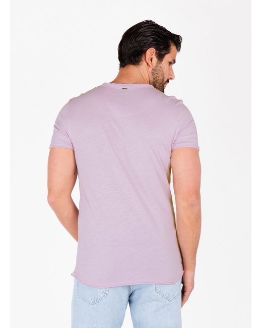 Key Largo T-Shirt MT BREAD NEW round in Purple für Herren