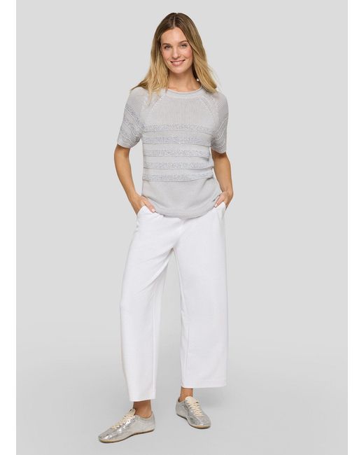 Rabe White Strickpullover