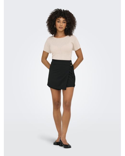 ONLY Black Shorts ONLSANIA SHORT SKORT CS JRS