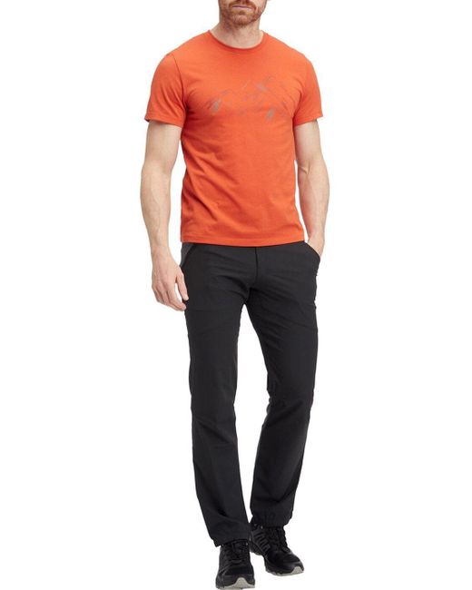 McKinley He.-T-Shirt Galla M RED RUST in Orange für Herren