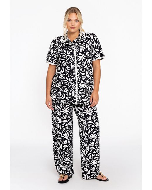 Yoek Black Blusentop Bluse Große Größen
